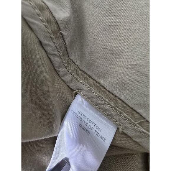 LL Bean Men's‎ Classic Beige Khaki Long Trench Raincoat Large Neutral - Picture 9 of 10
